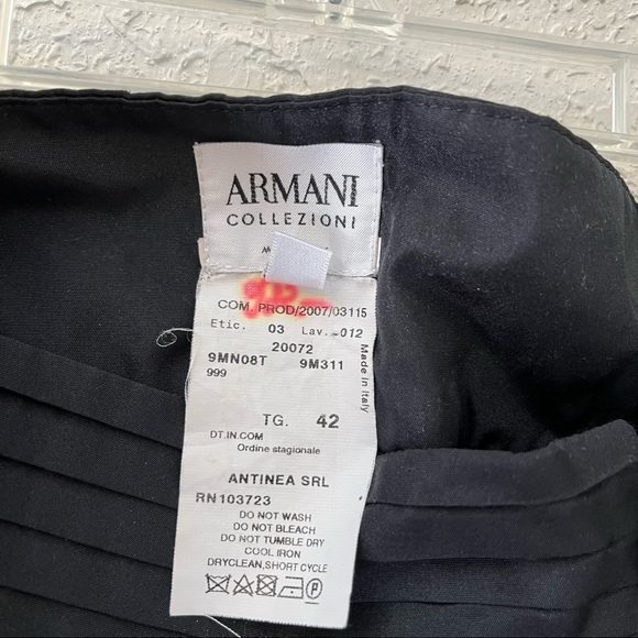 Vintage Armani women’s accordion hem circle skirt, 6, black - Picture 4 of 6